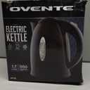 OVENTE Electric Kettle, 1.7L Fast Boiling Water Heater for Coffee or Tea, BPA Free with Water Level Gauge, Auto Shut-Off, Boil-Dry Protection, Indicator Light and Removable Filter, Black KP72B