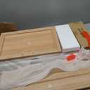 Bathroom Wall Storage Cabinet, Medicine Cabinet with Adjustable Wood Shelf & Doors, Over the Toilet Storage Cabinet for Laundry Room & Living Room Kitchen Storage Islands (Natural Oak)