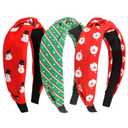 Brimekichio Christmas Headbands for Women Girls  Santa, Snowman, Striped Xmas Headband, Cute Xmas Christmas Hair Accessories Holiday