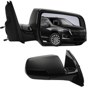 Dasbecan Side Rear View Mirror Compatible with 2018-2019 Chevy/Chevrolet Traverse Power Heated Door Rearview Mirror Passenger Right GM1321599 84498315-PFM(5pin)