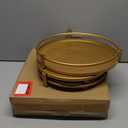 yarlung 3 Pack Gold Cake Stands, 8/10/12 Inch Metal Cupcake Display Stands Dessert Trays, Table Decoration Cookies Serving Plates for Wedding, Birthday, Party, 3 Sizes