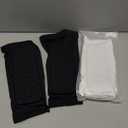 2 Pairs Ski Shin Guards, Soccer Shin Guards Pads for Kids Youth Adult Calf Compression Sleeve with Honeycomb Pads Lightweight Calf Protective Gear for Soccer &Ski Shin Pads Gear for Boys, Girls (Large, Black+White)