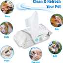 2 x 110 Pack Pet Grooming Wipes - Large & Extra-Large Sizes - Lavender, Aloe, & Unscented Variations - Hypoallergenic & Extra Durable - Perfect for Dogs & Cats, 8.6"x7.8"