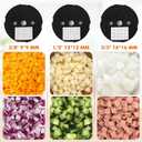 Anatole Electric Vegetable Dicer Commercial Food Processor Heavy Duty Veggie Fruits Chopper with 3 Stainless Steel Blades for Carrot Potato Onion 100W 110V