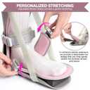 Medibot Sleeping Stretch Boot-Plantar Fasciitis Night Splint Leg Support Brace, Comfortable & Adjustable, Fits Right or Left Foot for Achilles Tendonitis, Heel, Bone Spurs(Grey shell Pink lining M)