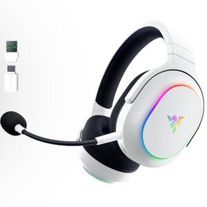 Razer Barracuda X Chroma Wireless Gaming Headset: 2.4GHz Wireless & Bluetooth - Lightweight - Chroma RGB - 40mm Drivers - Cardioid Mic - 70 Hr Battery - for PC, Mac, PS5, Switch 2, Smartphone - White