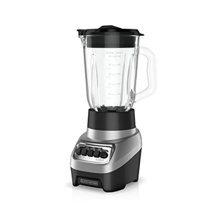 BLACK+DECKER PowerCrush Multi-Function Blender with 6-Cup Glass Jar, 4 Speed Settings, Silver