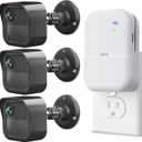 All-New Outdoor Camera Surveillance Mount for Blink, 3 Pack Weatherproof Protective Housing and 360 Degree Adjustable Mount for Blink Outdoor 4th & 3rd Gen Cam, +3 Cam Mount