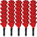 50 Pieces 7.5 Inch Black Red Hand Clappers Noise Makers Plastic Clappers Noisemakers for Birthday Party Sports Event Game Carnival Holiday Party Supplies