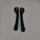 Car Seat Gap PU Filler Set of 2，Stop Things from Dropping，Filler with Organizer & Hook Function,Fill The Gap Between Seat & Console (Black)