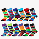 Jeasona Mens Funny Fun Crazy Funky Dress Crew Socks Gifts for Men Dad Grandpa, 12 pairs