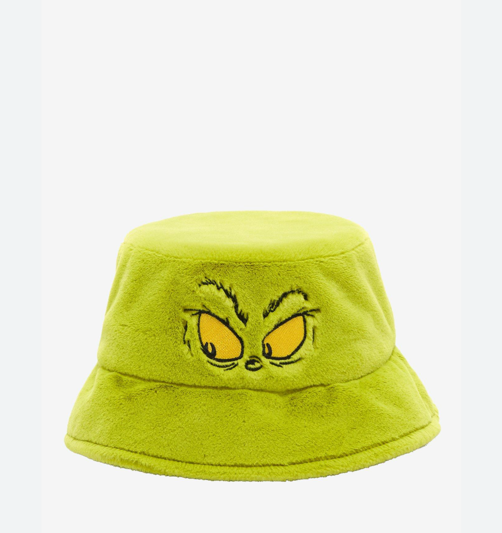 The grinch big face youth Green Snapback Hat