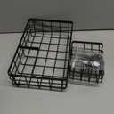 Large Family-Sized Sponge Holder for Kitchen Sink with Brush Holder - Drain-Free Non-Slip Base, 2.6mm Stainless Steel with Black Rust-Resistant Coating-10.24"L x 6.5"W x 5.83"H Sink Organizer