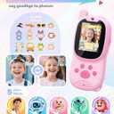 Video Walkie Talkies for Kids,2 Pack Rechargeable Kids Walkie Talkies Can Send Message,Christmas Birthday Gifts for Kid Age 3-12,Portable Toddler Toy for 4 5 6 7 8 9 Year Old Girl Boy Pink/Blue