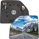 LOIYLLEN Driver Side Mirror Replacement for Ford F150 20152020, F250 20172022, F350 20172019  Left Side Mirror Glass, Rear View Mirrors Glass with Power Heated & Blind Spot