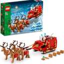 LEGO Santa's Sleigh - Building Toys for Kids, Boys & Girls, Ages 9+ - Indoor Christmas Decorations for Home W/Santa Claus Figurine & Reindeer - Gifts for Boys & Girls - 40499