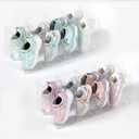 Acrylic Kids Shoe Rack - 2 Pack Clear Shoe Organizer for Toddlers & Children, Space-Saving Nursery Shoe Storage Shelf, Small Baby Shoes Display Rack for Closet/Entryway, for Desk File Book Organizer