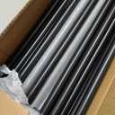 56 Pack 36 inch Aluminum Balusters for Deck Railing,Black Round Metal Spindles for Staircase,3/4" Diameter Hollow Deck Ballasters with Screws and Connectors for Railing Fencing Porch Stair Spindles