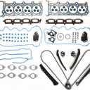 Timing Chain Cylinder Repair Kit 5.4L Fit for F150 2004-2006 5.4L, for F250/F350 Super Duty 05-06,Fit for Expedition-Auto 05-06 for Navigator 05-06 Car Engine Components with Head Gasket Set