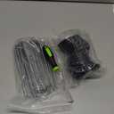 50Pcs Garden Stakes Staples + 50Pcs Gasket, Bakulyor 6 Inch Lawn Landscape Staples 11 Gauge U Shaped Galvanized Landscape Pins, Heavy Duty Yard Ground Pin for Weed Barrier Sod Fabric Decorations - 6"