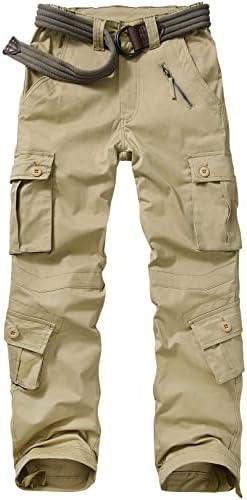 Alfiudad Womens Cargo Pants with Pockets, Women's Casual Military Army Hiking Combat Tactical Work Pants Trousers, Size 12