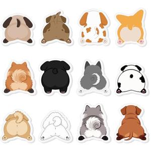 Yinder 24 Pads Cute Sticky Notes Fun Kawaii Animal Sticky Notes Pads Bulk Cartoon Memo Self Adhesive Gift for Valentines Veterinary Office School Tab Party Supplies(Cute Dog)