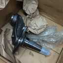 QJZ SP504 - Trailer Spindle for 3500 lbs Axle - #84 E-Z Lube Weld-On - Drop Style (4 in) with Brake Flange Compatible with Bearings Kit: L44649/10 & L68149/11