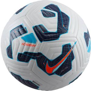 Nike Academy Football FZ2966 (3, White/Blackened Blue/Hyper Crimson)