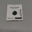 2-in-1 Air Tracker Tag for iOS & Android - Smart Tags Dual System Bluetooth Finder Compatible with Apple Find My & Android Find Hub, Mini GPS Tracker Item Finders for Keys, Wallet, Luggage, Pet, Bike (black)