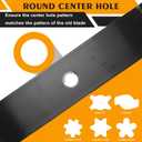 UC22008 High Lift Mower Blades Kit Compatible with 42" Deck John Dee-re X350 X330 X350R Z315E Z320M Z320R S220 S240 Lawn MowersReplace M170642, 2 Pack