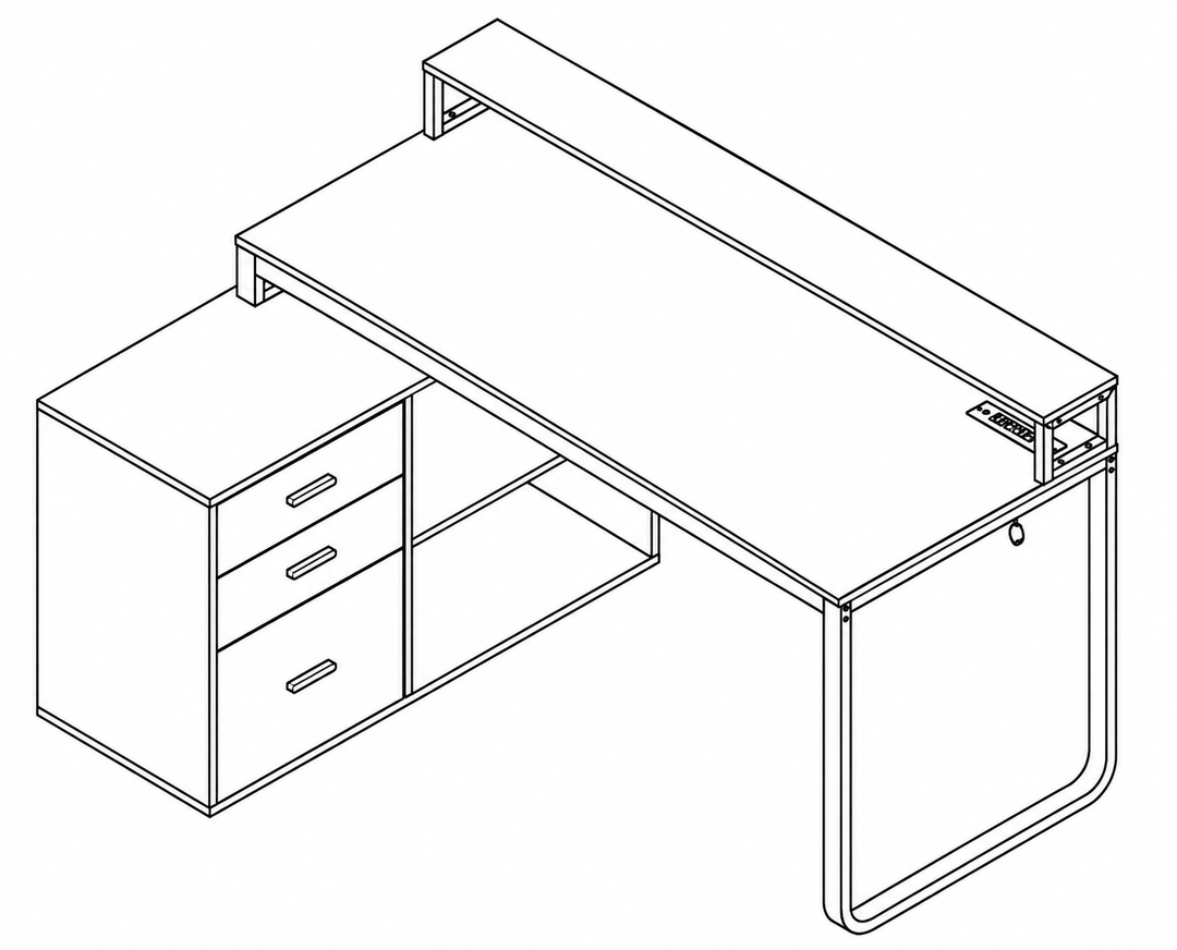 Shaped Desk