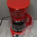 MELLERHOME 12-Cup Red Coffee Maker - Perfect for Home or Office, Borosilicate Carafe, Auto-Off, Reusable Filter, Anti-Drip, Keep-Warm Function, Clear Water Level Window, Red Kitchen Accessories
