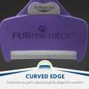 FURminator deShedding Tool For Medium to Large Cats With Short Hair, Removes Loose Hair From Shedding