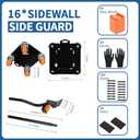 Heavy Duty Furniture Movers with 4 Wheels,Furniture Lift Mover Tool Set with 2000 lbs Load Capacity, Easy Sliders Dolly with Removable Side Guards&Brake, for Moving Appliance,Sofa etc (Orange)