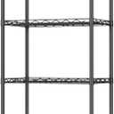 HOMEFORT 6-Tier Storage Shelves, Heavy Duty Metal Storage Rack, Wire Shelving Unit Organizer Rack for for Pantry Closet Kitchen Laundry (21Wx11.4Dx67H,Black)