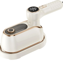 Travel Steamer Iron for Clothes, 1200W Portable Handheld Steamer Iron 4Mode with LCD Display 10S Fast Heating 180° Swivel Handle Powerful Wrinkle Remover, Garment Steamer for Home, Dorm, Travel, White