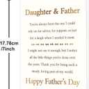 2 x Fathers Day Card, Funny Fathers Day Cards Gifts Decorations for Dad from Daughter, Happy Father's Day Card Gifts Ideas with Envelope, Heartfelt Dad Appreciation Cards from Daughter