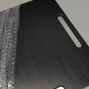 Joy&Grace Appliance Slider for Kitchen Appliances 360 Rolling Sliding Tray for Coffee Maker Countertop, Bamboo Coffee Pot Slider Rolling Tray with Universal Rollers (Black, Large 16"x13")