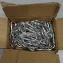 Carabiner, Heavy Duty Galvanized Steel Spring Snap Hook Carabiner Clips with 220LBS Holding Capacity, Ideal for Outdoor, Hammock, Swing and Travel (M5 2Inch, 50PCS)