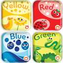 BabyBibi Floating Baby Bath Books for Baby. Kids Learning Bath Toys. Waterproof Bath time Toys for Toddlers. Kids Educational Infant Bath Toys. (Set of 4: Color Recognition Bath Books)