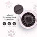 2 x Dog Paw Cleaner Cup - Plastic Paw Cleaner for Dogs w/Silicone Lid, Soft TPR Bristles & Removable Brush - Ideal Dog Paw Washer for Outdoor & Indoor Use - Easy-to-Use Paw Scrubber for Dogs, Black