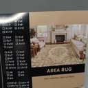 HUGEAR 2x6 Runner Rug Hallway Vintage Beige Machine Washable Neutral Floral Low Pile Carpet Vacuumable Thin Long Throw Rug Bedroom Office Bathroom Kitchen Laundry Non Slip Soft Lightweight