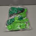 2 x Lime Green Black Silver Balloon Garland Arch Kit - Green Black Balloons Saint Patrick's Day Balloons for Birthday Baby Shower Graduation Soccer Video Game Jungle Safari Party Decorations