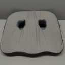 LOUTYTUO Seat Cushion Pillow,100% Memory Foam and Washable Cover,for Office Chair,Car Seat and Wheelchair,Tailbone & Sciatica & Back Pain Relief (Gray)