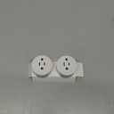 Saillong 2 Pcs Clapping Light Control Switch, Compact Design, 220V Mini Wireless Wall Outlet, Clap On Clap Off Lights Controllers, Clapping Light Control for Bedroom, 10A/1200W (White)