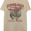 Marvel Men's Marvel Comics Spider-man Swinging Short Sleeve T-Shirt (XL)