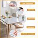 Clear Table Protector 40 x 80 Inch, 1.4mm Thick Waterproof PVC Plastic Table Cover, Durable Table Pad for Dining Room, Kitchen, Writing Desk, and Coffee Tables