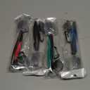 Golf Club Brush and Club Groove Cleaner with Retractable Zip-line and Aluminum Carabiner Cleaning Tools (4 Pack-Black/Red/Blue/Green)