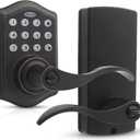 Honeywell Safes & Door Locks - Keyless Entry Lever Door Lock Handle with Electronic Keypad - Easy to Install Front Door Lock with 50 User Pin Codes - Oil Rubed Bronze, 6.5 x 8.8 x 9 in - 8734401