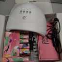 PEACECOLOR 53PC Gel Nail Polish Kit with U V Light and Drill 35 Colors Soak Off Gel Polish with Matte Glitter Glossy Top Base Coat Art Manicure Complete Nail Polish Kit Gifts for Women